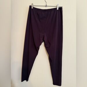 J Jill puma ankle leggings size L dark purple